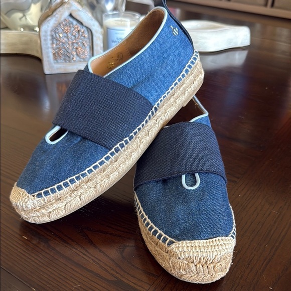 NWOB *Sold Out* Rag & Bone Denim Espadrilles with Leather Accents - Picture 1 of 8